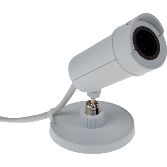 AXIS P1280-E 300 Kilopixel Indoor/Outdoor Network Camera - Color - White - TAA Compliant - H.264 (MPEG-4 Part 10/AVC), MJPEG - 4 mm Fixed Lens - 8 fps - Wall Mount, Ceiling Mount, Bracket Mount - Weather Resistant
