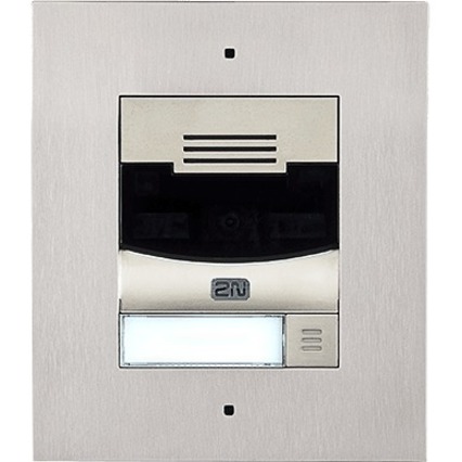 2N IP Solo Intercom Sub Station - Cable - Flush Mount for Home - Nickel