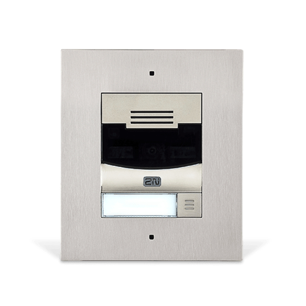 2N IP Solo Intercom Sub Station - Cable - Flush Mount for Home - Nickel
