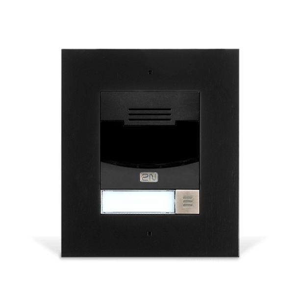 2N IP Solo Intercom Sub Station Intercom Sub Station - Cable - Flush Mount for Home - Black