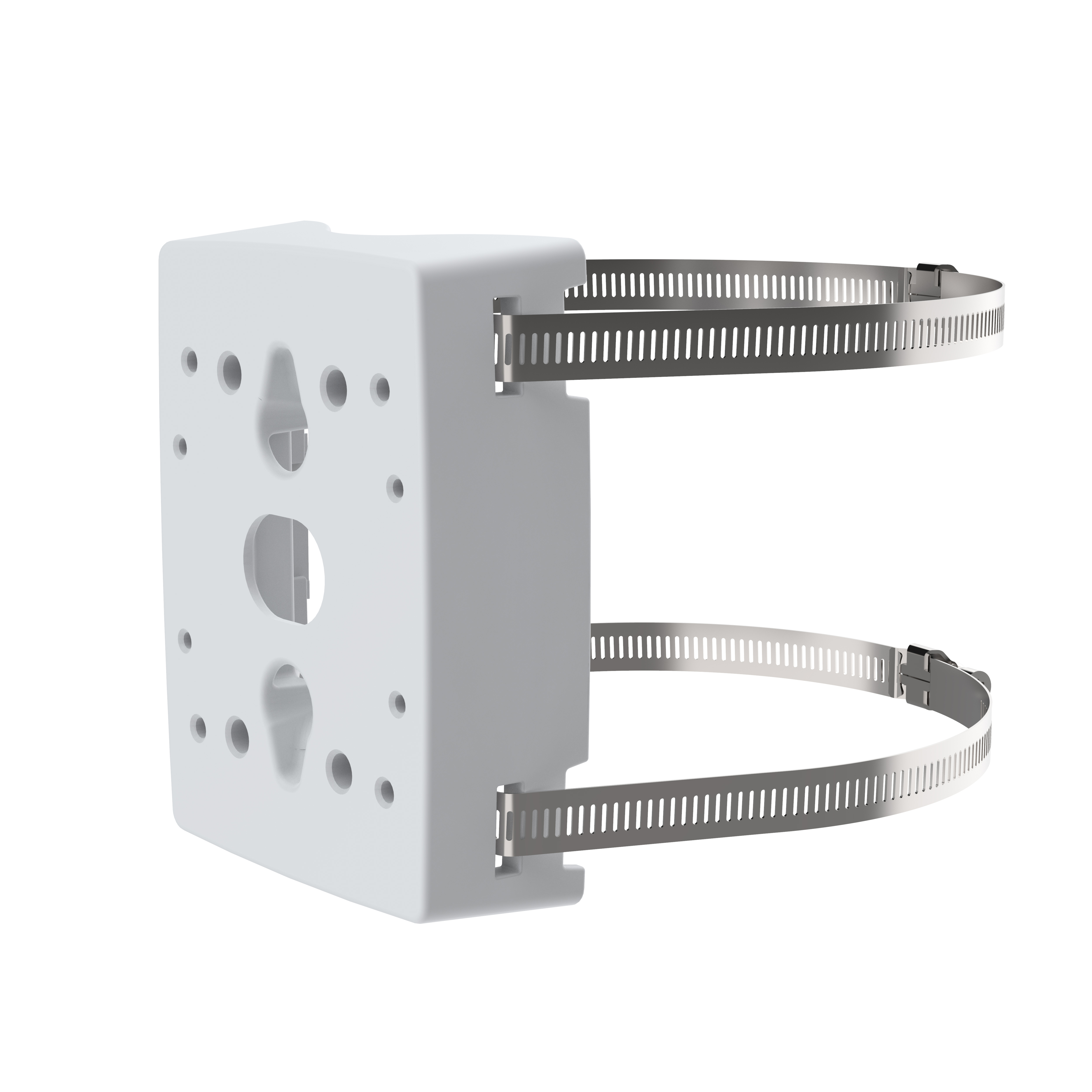 AXIS T91B47 Pole Mount for Camera Mount, Camera Housing, Speaker, Radar Detector, Network Camera - White - 33.07 lb Load Capacity