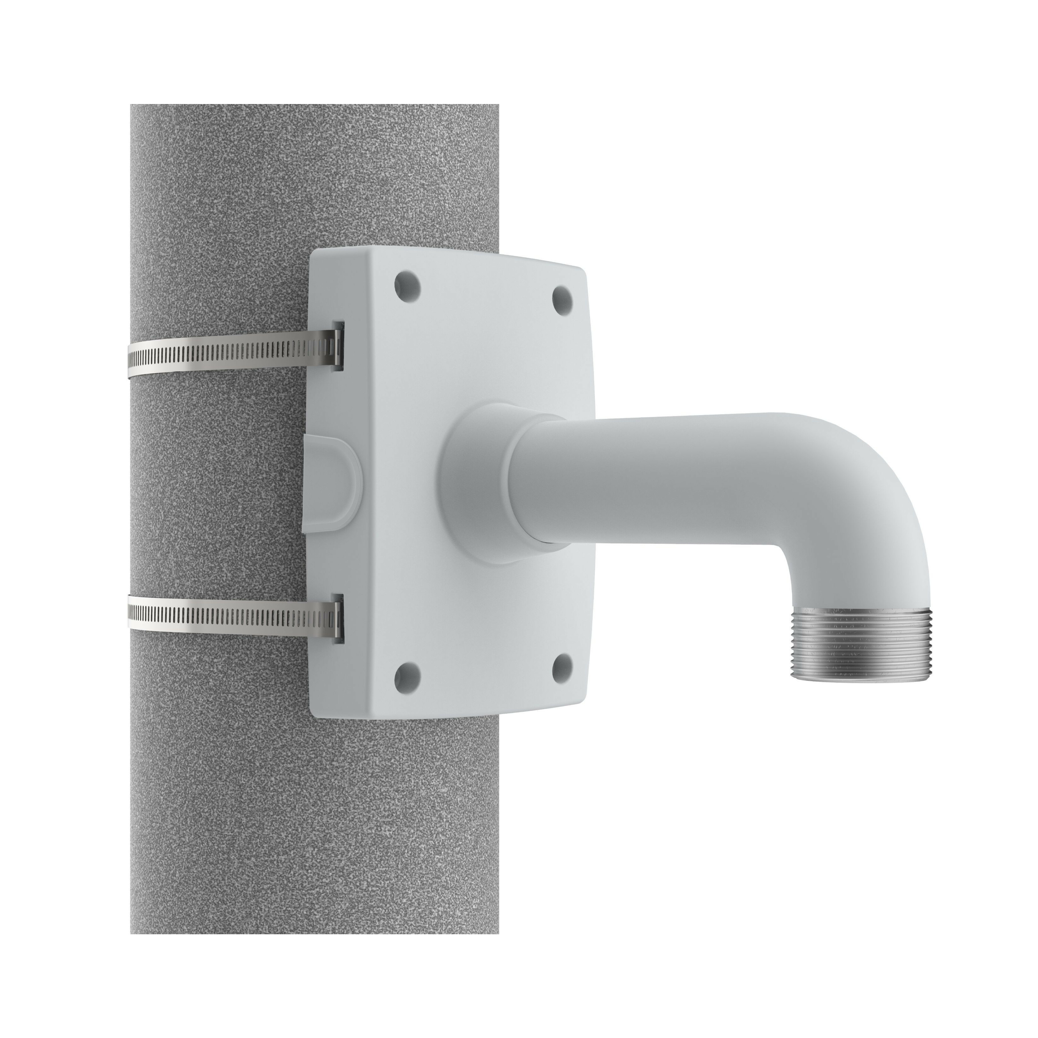 AXIS T91B67 Pole Mount for Network Camera - White - 33.07 lb Load Capacity