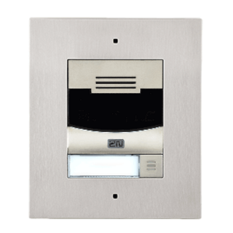 2N IP Solo Intercom Sub Station - Cable - Flush Mount for Home, Door Entry - Nickel