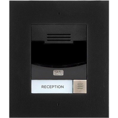 2N IP Solo Intercom Sub Station - Cable - Flush Mount for Home, Door Entry - Black