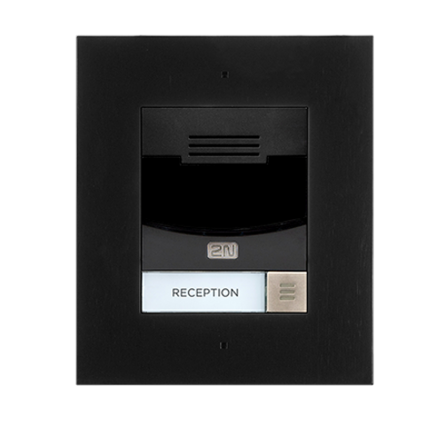 2N IP Solo Intercom Sub Station - Cable - Flush Mount for Home, Door Entry - Black
