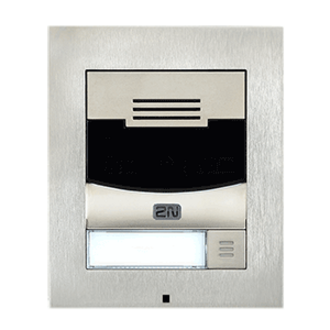 2N IP Solo Intercom Sub Station - Cable - Surface Mount for Home, Door Entry - Nickel