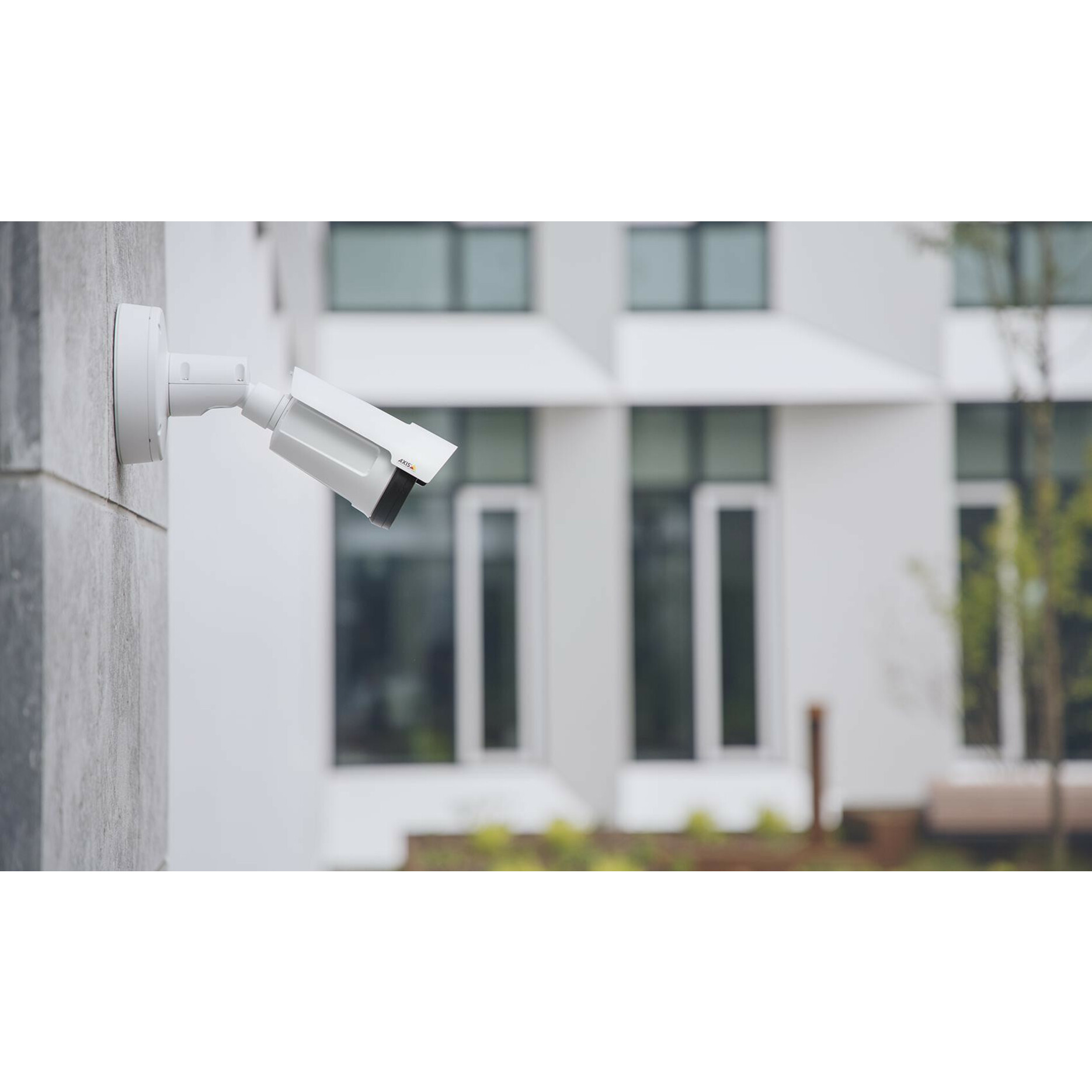 AXIS P1455-LE 2 Megapixel Outdoor Full HD Network Camera - Color, Monochrome - Bullet - White - 131.23 ft Infrared Night Vision - H.264 (MPEG-4 Part 10/AVC), H.265 (MPEG-H Part 2/HEVC), MJPEG - 1920 x 1080 - 3 mm- 9 mm Zoom Lens - 3x Optical - 60 fps - RGB CMOS - Junction Box Mount, Pole Mount, Corner Mount, Conduit Mount - IK10 - IP66, IP67