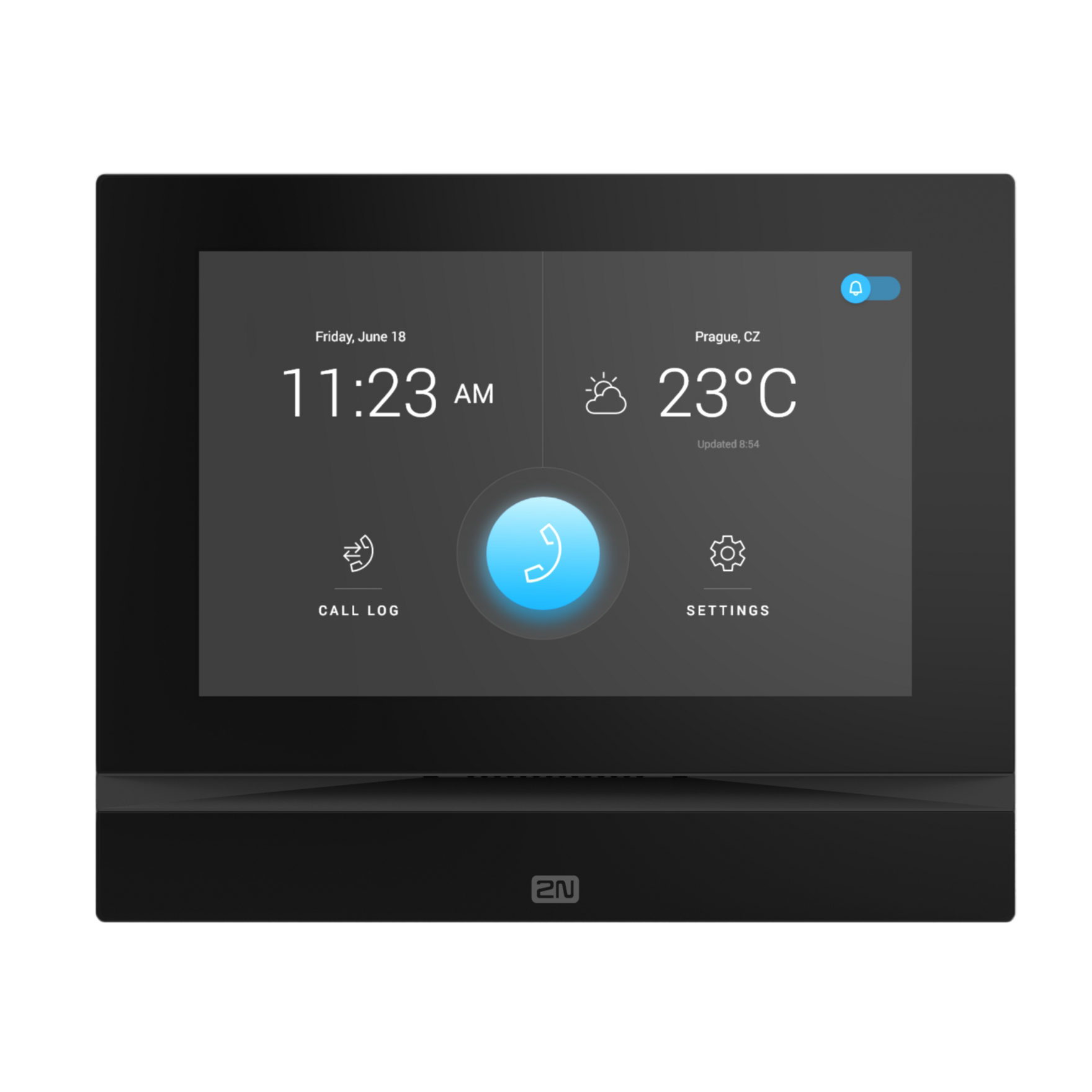 2N Indoor View Video Master Station - 7" TouchscreenTempered Glass - Residential, Office