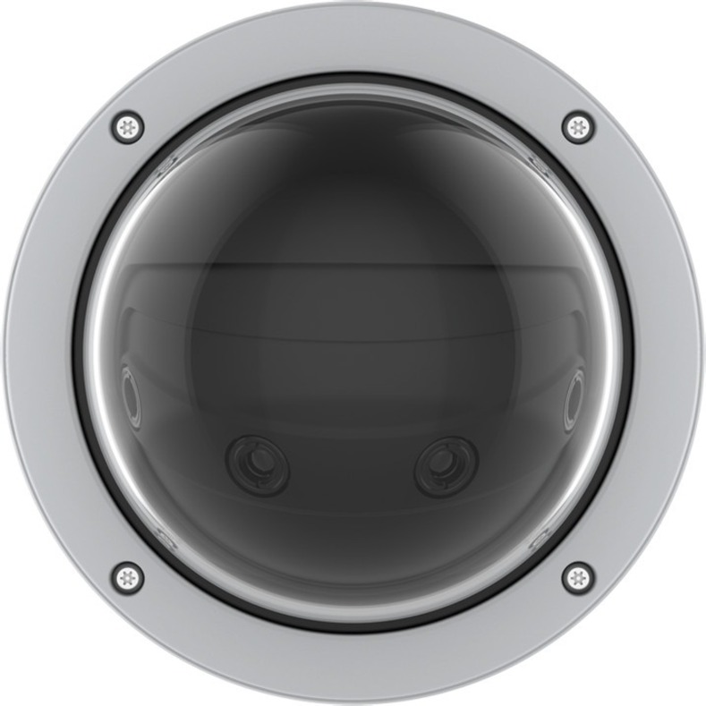 AXIS Q3819-PVE 14 Megapixel Outdoor Network Camera - Color - Dome - White - TAA Compliant - H.264 (MPEG-4 Part 10/AVC), H.265 (MPEG-H Part 2/HEVC), Motion JPEG, H.264 BP, H.265 (MP), H.264 HP, H.264 (MP), H.265, H.264 - 8192 x 1728 - 5.90 mm Fixed Lens - 30 fps - RGB CMOS - Bracket Mount, Wall Mount, Ceiling Mount, Pendant Mount, Recessed Mount, Corner Mount, Pole Mount, Parapet Mount, Flush Mount, Conduit Mount, Backbox Mount - IK10 - IP66, IP67 - Impact Resistant, Vandal Resistant
