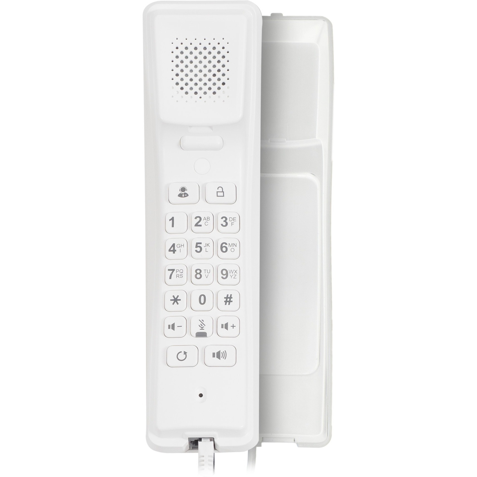 2N IP Handset - Cable - Desktop, Wall Mount for Door - White