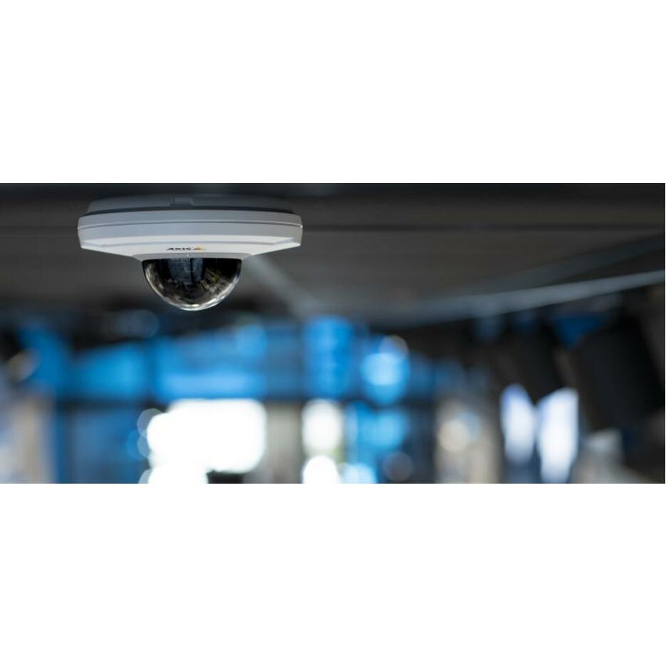 AXIS M5074 1 Megapixel Indoor HD Network Camera - Color - Mini Dome - TAA Compliant - H.264, Motion JPEG - 1280 x 720 - 5x Optical - Ceiling Mount