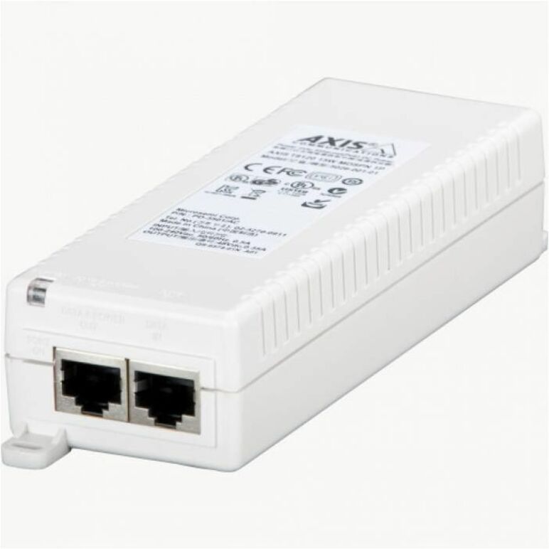 AXIS T8120 Midspan 15 W 1-port - 120 V AC, 230 V AC Input - 48 V DC Output - 1 x 10/100/1000Base-T Input Port(s) - 1 x 10/100/1000Base-T Output Port(s) - 15 W