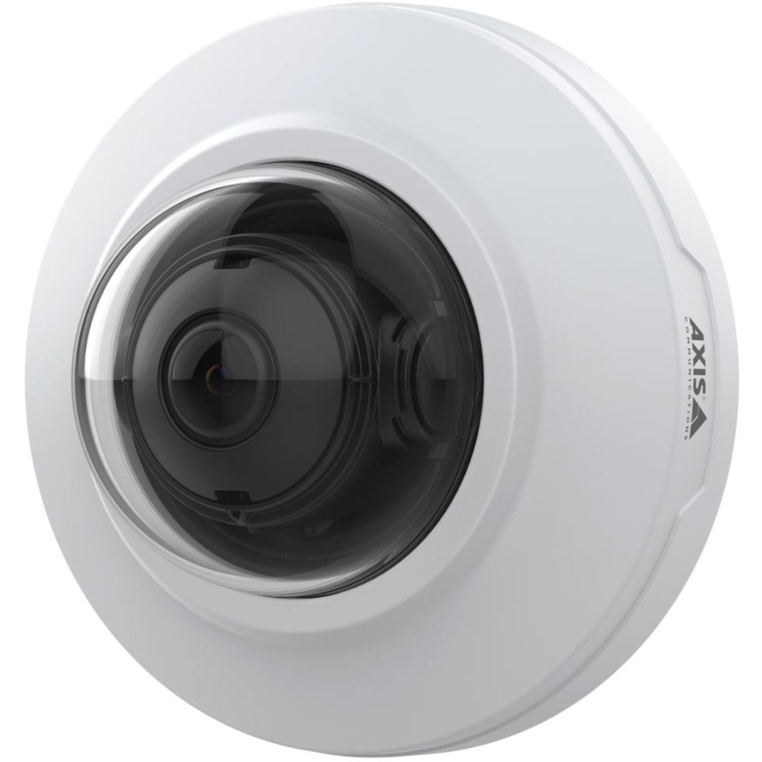 AXIS M3086-V 4 Megapixel Indoor Network Camera - Color - Mini Dome - White - TAA Compliant - H.264, H.265, Zipstream, H.264H, H.264M, H.264 (MPEG-4 Part 10/AVC), H.265 (MPEG-H Part 2/HEVC) - 2688 x 1512 - 2.40 mm Fixed Lens - 30 fps - RGB CMOS - HDMI - Ceiling Mount, Wall Mount - IK08 - IP42 - Water Resistant, Dust Resistant, Impact Resistant, Vandal Resistant