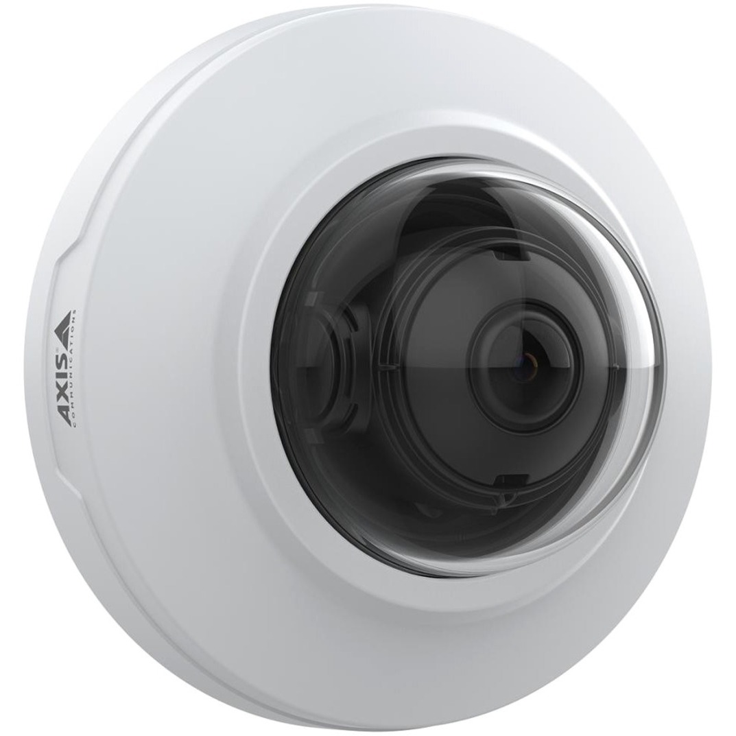 AXIS M3086-V 4 Megapixel Indoor Network Camera - Color - Mini Dome - White - TAA Compliant - H.264, H.265, Zipstream, H.264H, H.264M, H.264 (MPEG-4 Part 10/AVC), H.265 (MPEG-H Part 2/HEVC) - 2688 x 1512 - 2.40 mm Fixed Lens - 30 fps - RGB CMOS - HDMI - Ceiling Mount, Wall Mount - IK08 - IP42 - Water Resistant, Dust Resistant, Impact Resistant, Vandal Resistant