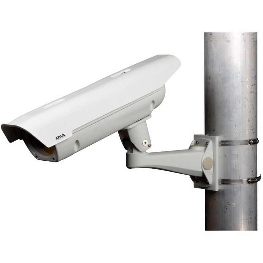 AXIS T94Y01G Pole Mount for Housing, Wall Mount - White - 55.12 lb Load Capacity - Powder Coated Aluminum, Stainless Steel - 6 Piece