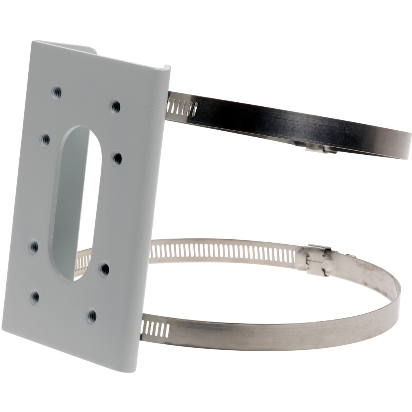 AXIS T94Y01G Pole Mount for Housing, Wall Mount - White - 55.12 lb Load Capacity - Powder Coated Aluminum, Stainless Steel - 6 Piece