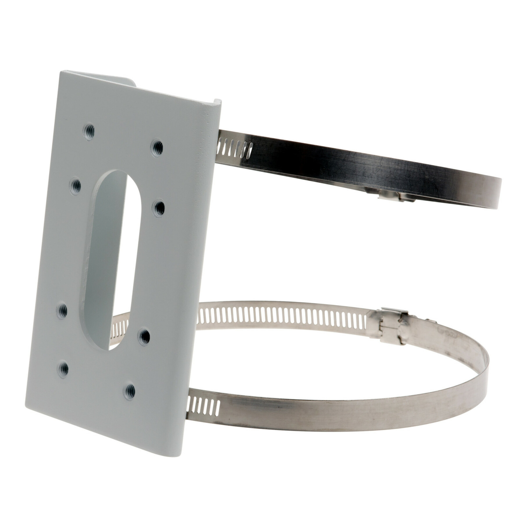 AXIS T94Y01G Pole Mount for Housing, Wall Mount - White - 55.12 lb Load Capacity - Powder Coated Aluminum, Stainless Steel - 6 Piece