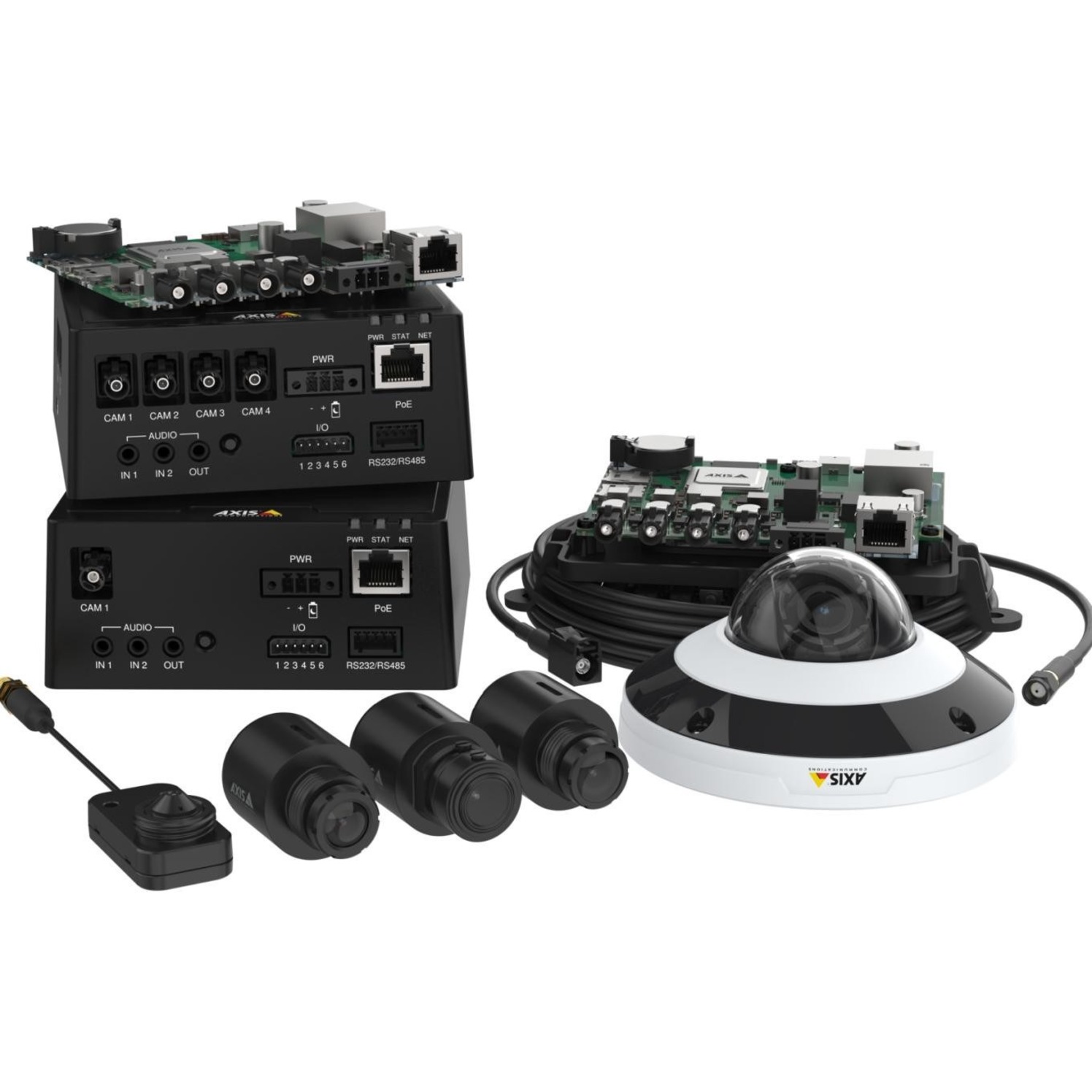 AXIS F7225-RE Indoor/Outdoor Surveillance Camera - Color - H.265, H.264B, H.264H, H.264M - 1920 x 1200 - 3.70 mm Fixed Lens - 180 fps - CMOS - Bracket Mount - IP66, IP67