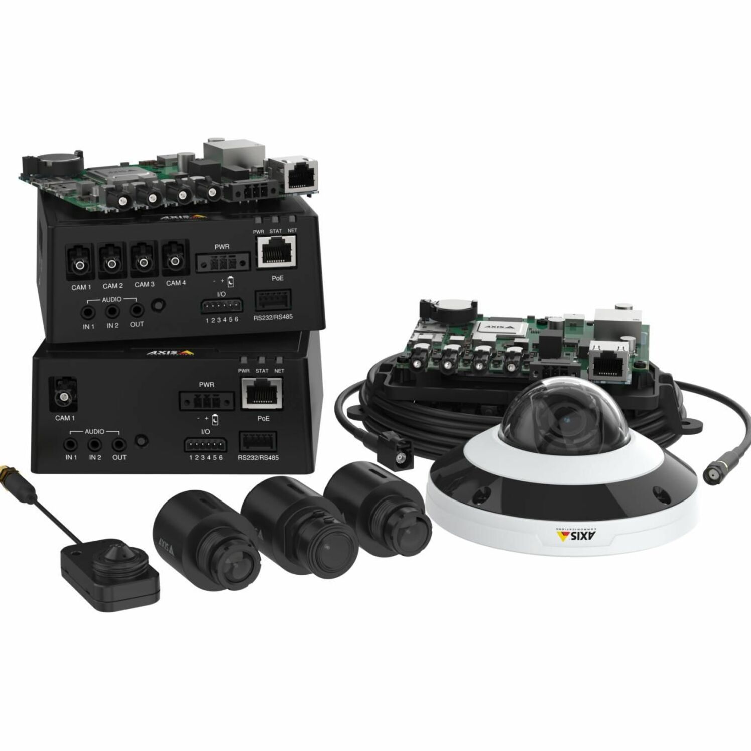 AXIS F4105-LRE Indoor/Outdoor Full HD Surveillance Camera - Color - 8 - Dome - White - 32.81 ft Infrared Night Vision - 1920 x 1080 - 2.80 mm Fixed Lens - 180 fps - RGB CMOS - Bracket Mount, Junction Box Mount - IK10 - IP66, IP67, IP6K9K - Water Resistant, Shock Resistant, Vibration Resistant, Vandal Resistant