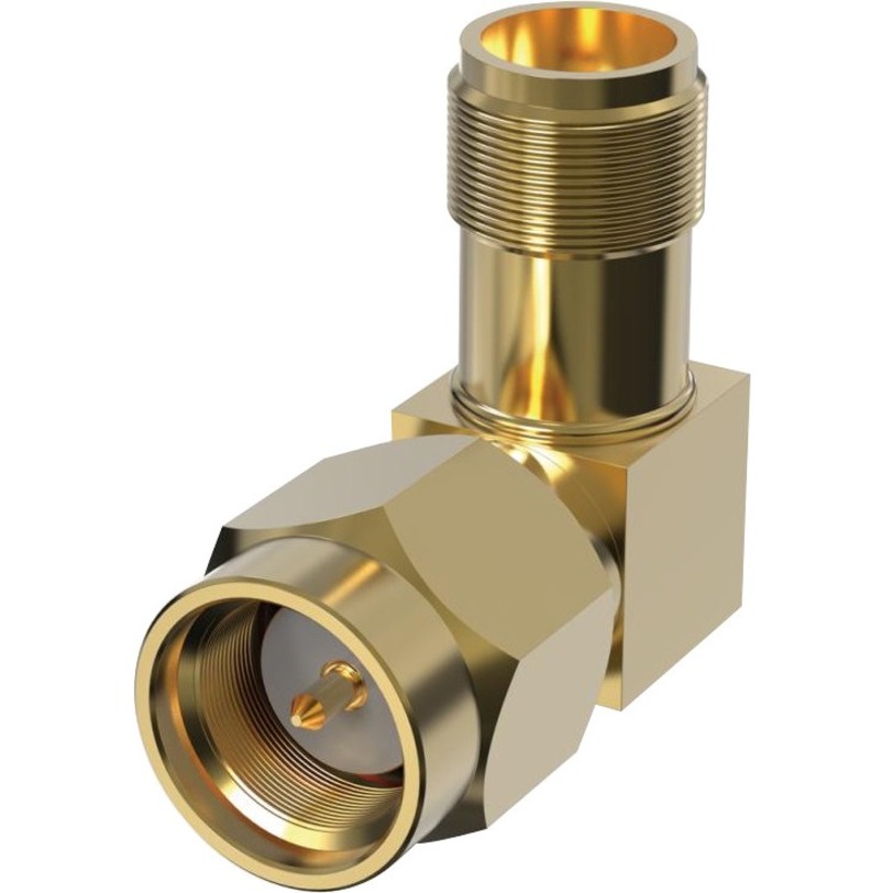 AXIS TU6002 Right-angle SMA Adaptor - 1 x SMA Antenna - Male - 10