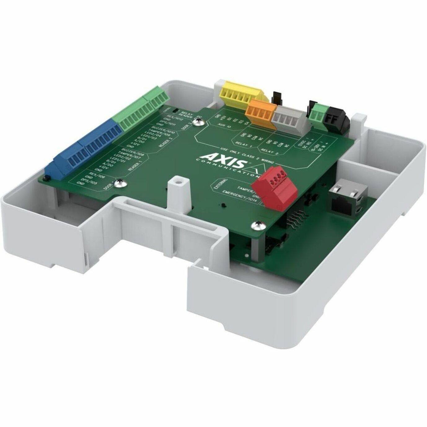 AXIS A1610-B Network Door Controller - Cabinet Mount, DIN Rail Mountable for Door - Aluminum