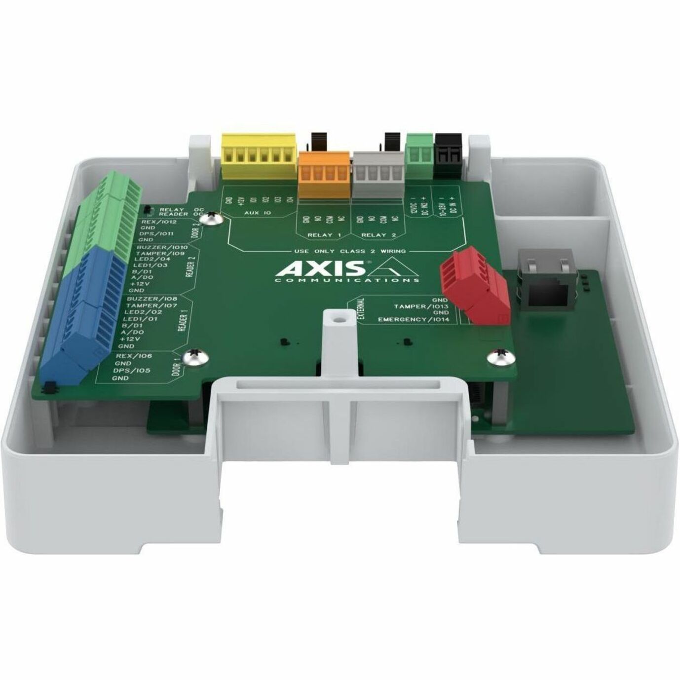 AXIS A1610-B Network Door Controller - Cabinet Mount, DIN Rail Mountable for Door - Aluminum