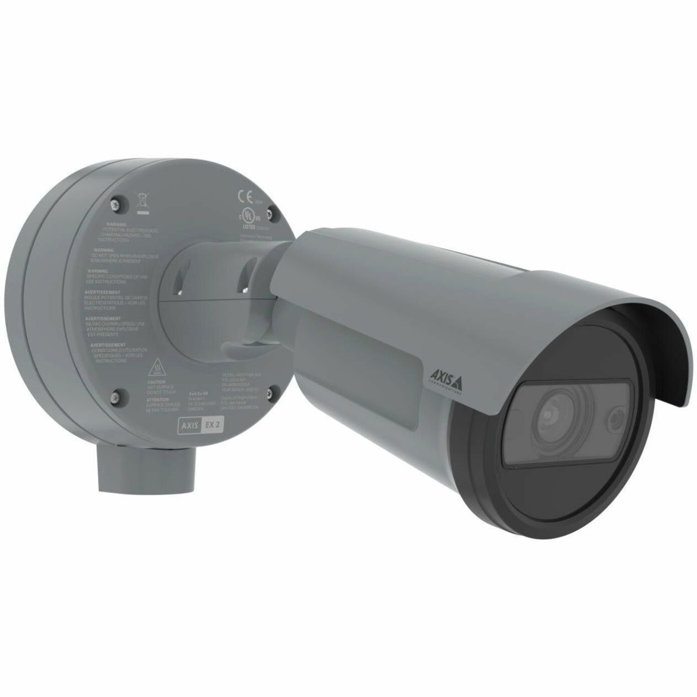 AXIS P1468-XLE Outdoor 4K Network Camera - Color - Bullet - Black - TAA Compliant - 131.23 ft Infrared Night Vision - Zipstream, H.264, H.264B, H.264M, H.264H, H.265, H.265B, H.265M, H.265H, Motion JPEG, H.264B (MPEG-4 Part 10/AVC), ... - 3840 x 2160 - 6.20 mm- 12.90 mm Varifocal Lens - 2.1x Optical - 60 fps - CMOS - IK10 - IP66, IP67 - Impact Resistant, Weather Resistant, Explosion Proof