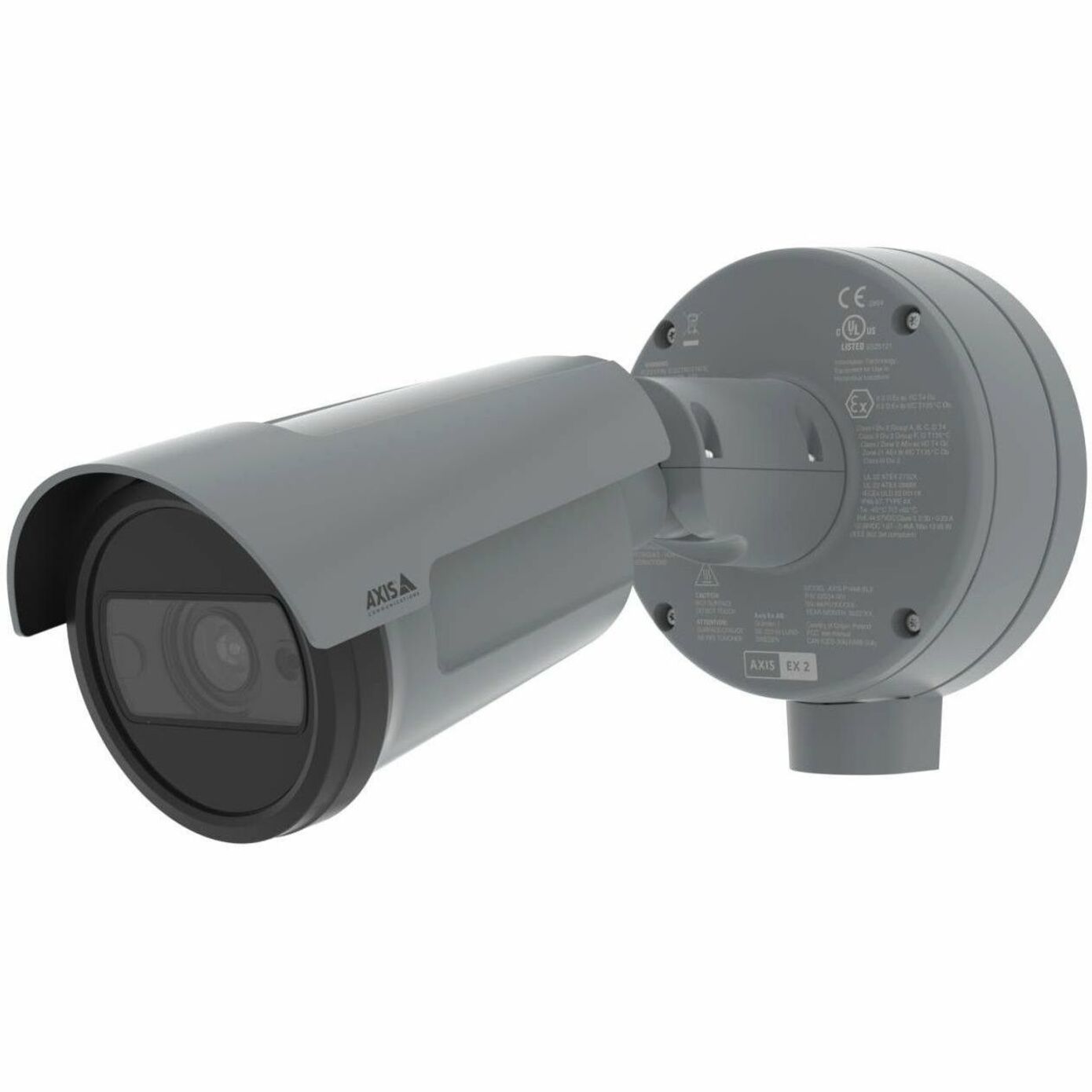AXIS P1468-XLE Outdoor 4K Network Camera - Color - Bullet - Black - TAA Compliant - 131.23 ft Infrared Night Vision - Zipstream, H.264, H.264B, H.264M, H.264H, H.265, H.265B, H.265M, H.265H, Motion JPEG, H.264B (MPEG-4 Part 10/AVC), ... - 3840 x 2160 - 6.20 mm- 12.90 mm Varifocal Lens - 2.1x Optical - 60 fps - CMOS - IK10 - IP66, IP67 - Impact Resistant, Weather Resistant, Explosion Proof