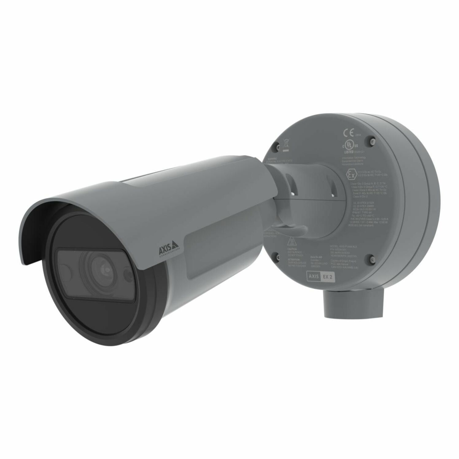 AXIS P1468-XLE Outdoor 4K Network Camera - Color - Bullet - Black - TAA Compliant - 131.23 ft Infrared Night Vision - Zipstream, H.264, H.264B, H.264M, H.264H, H.265, H.265B, H.265M, H.265H, Motion JPEG, H.264B (MPEG-4 Part 10/AVC), ... - 3840 x 2160 - 6.20 mm- 12.90 mm Varifocal Lens - 2.1x Optical - 60 fps - CMOS - IK10 - IP66, IP67 - Impact Resistant, Weather Resistant, Explosion Proof