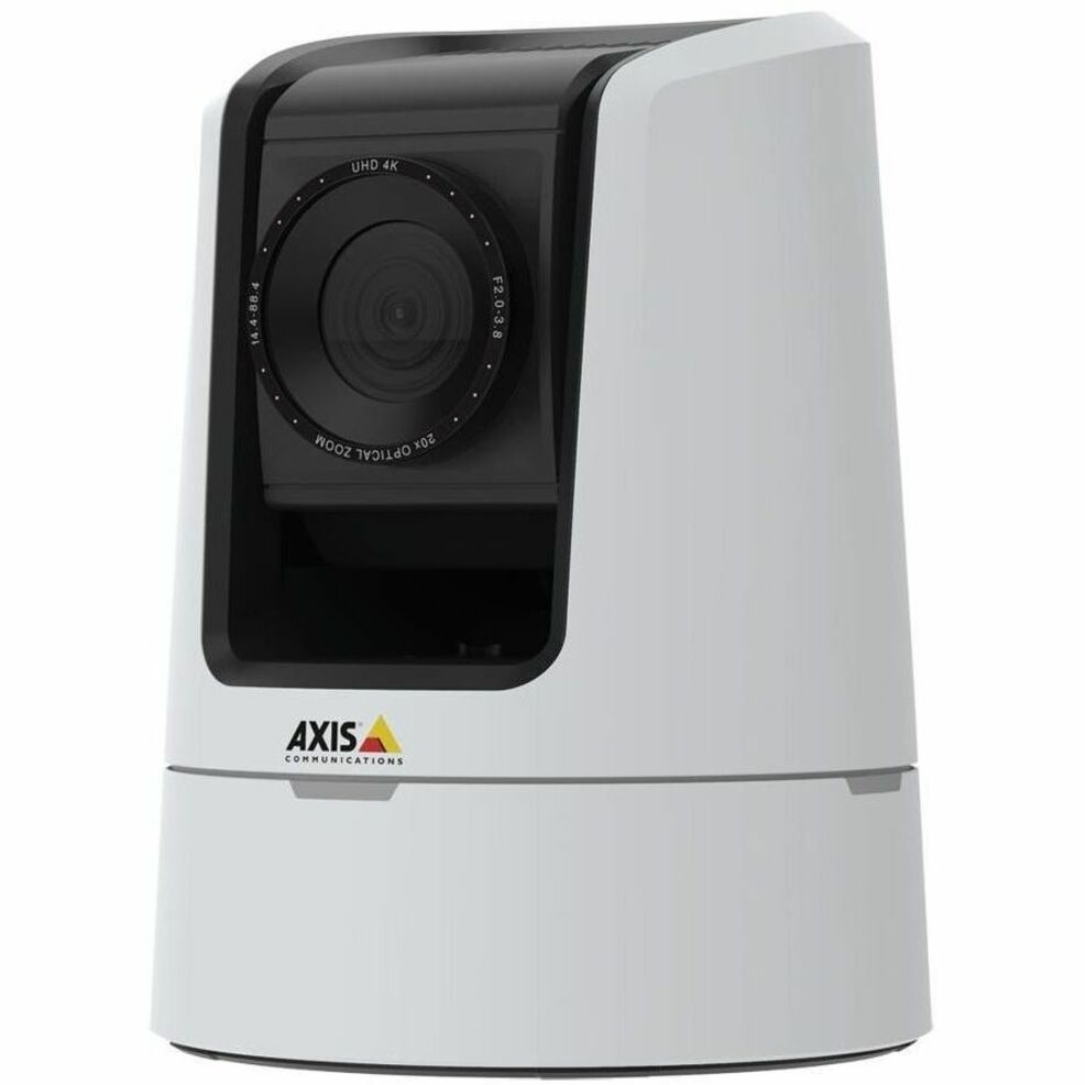 AXIS V5938 Indoor 4K Network Camera - Color - White - H.265, H.264, Motion JPEG, H.265 (MPEG-H Part 2/HEVC) Main Profile, H.264B (MPEG-4 Part 10/AVC), H.264H (MPEG-4 Part 10/AVC), H.264M (MPEG-4 Part 10/AVC), Zipstream - 3840 x 2160 - 4.40 mm- 88 mm Varifocal Lens - 20x Optical - 60 fps - RGB CMOS - Gigabit Ethernet - HDMI