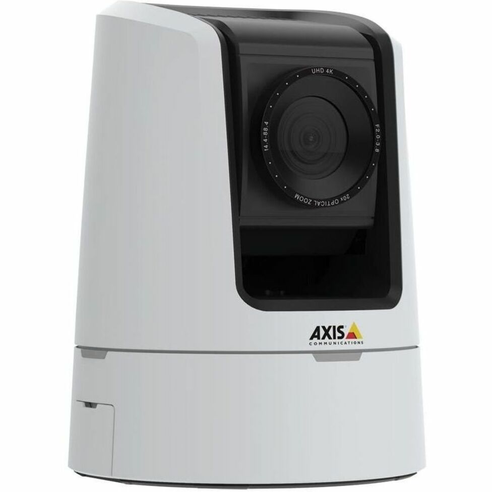 AXIS V5938 Indoor 4K Network Camera - Color - White - H.265, H.264, Motion JPEG, H.265 (MPEG-H Part 2/HEVC) Main Profile, H.264B (MPEG-4 Part 10/AVC), H.264H (MPEG-4 Part 10/AVC), H.264M (MPEG-4 Part 10/AVC), Zipstream - 3840 x 2160 - 4.40 mm- 88 mm Varifocal Lens - 20x Optical - 60 fps - RGB CMOS - Gigabit Ethernet - HDMI