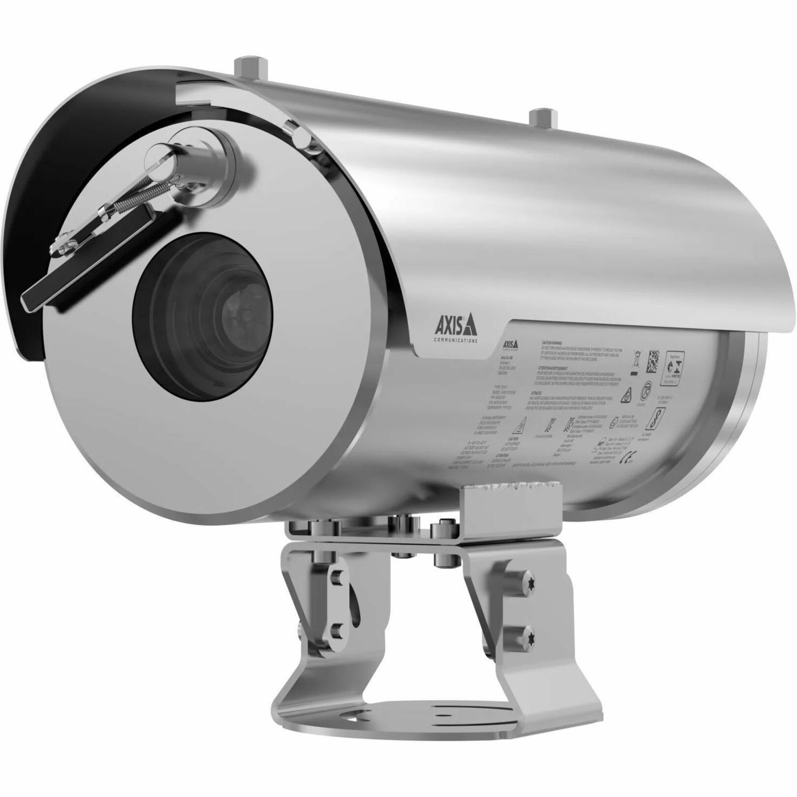 AXIS XFQ1656 4 Megapixel Outdoor Network Camera - Color - Silver - H.264, H.265, MJPEG, Zipstream - 3.90 mm- 10 mm Varifocal Lens - 2.6x Optical - 60 fps - Ethernet - IP66, IP67, IP68 - Explosion Proof, Vandal Resistant - Day/Night, Wide Dynamic Range, Motion Detection, Shock Detection, Tampering Alarm, Smoke Detector, Fire Detection, Defog, Electronic Image Stabilization, SD Card Local Storage