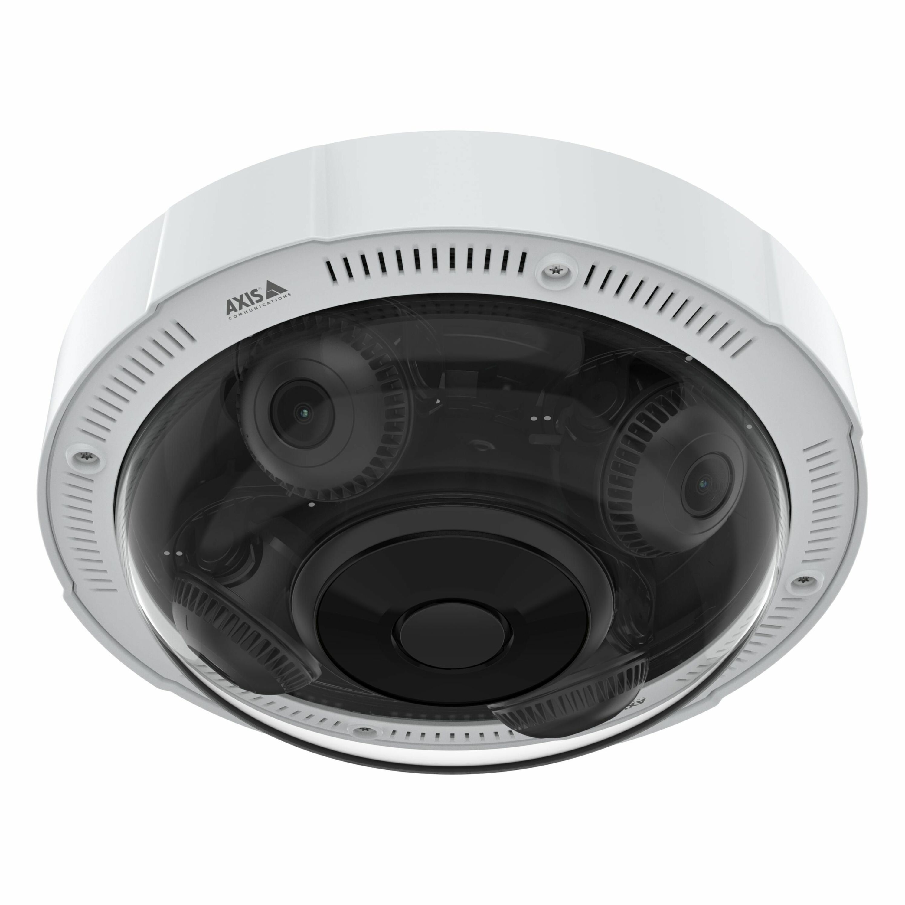 AXIS Panoramic P3737-PLE 5 Megapixel 2K Network Camera - Color - White - TAA Compliant - Zipstream, Motion JPEG, H.265 (MPEG-H Part 2/HEVC) Main Profile, H.264B (MPEG-4 Part 10/AVC), H.264M (MPEG-4 Part 10/AVC), H.264H (MPEG-4 Part 10/AVC), H.264B, H.264M, H.264H, H.265B, H.265H, ... - 2560 x 1440 - 3.20 mm- 8.10 mm Varifocal Lens - 2.5x Optical - 30 fps - CMOS - Gigabit Ethernet - IK09 - IP66, IP67 - Tamper Resistant