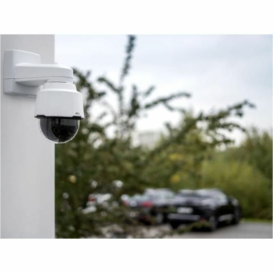 AXIS P5654-E Mk II Outdoor Full HD Network Camera - Color - Dome - White - TAA Compliant - Infrared Night Vision - Motion JPEG, H.264 (MPEG-4 Part 10/AVC), H.264M (MPEG-4 Part 10/AVC), H.264B (MPEG-4 Part 10/AVC), H.264H (MPEG-4 Part 10/AVC), H.265 (MPEG-H Part 2/HEVC), H.264, H.265 - 1920 x 1080 - 4 mm- 84.60 mm Varifocal Lens - 21x Optical - 60 fps - CMOS - Fast Ethernet - IK10 - IP66 - Shock Resistant