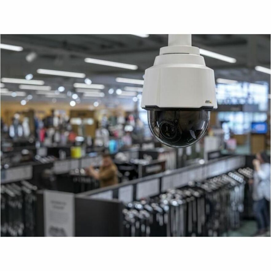 AXIS P5654-E Mk II Outdoor Full HD Network Camera - Color - Dome - White - TAA Compliant - Infrared Night Vision - Motion JPEG, H.264 (MPEG-4 Part 10/AVC), H.264M (MPEG-4 Part 10/AVC), H.264B (MPEG-4 Part 10/AVC), H.264H (MPEG-4 Part 10/AVC), H.265 (MPEG-H Part 2/HEVC), H.264, H.265 - 1920 x 1080 - 4 mm- 84.60 mm Varifocal Lens - 21x Optical - 60 fps - CMOS - Fast Ethernet - IK10 - IP66 - Shock Resistant