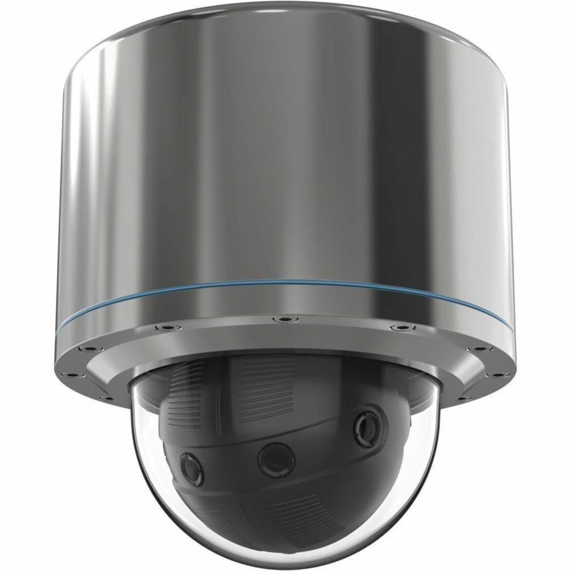 AXIS ExCam XF P3807 8 Megapixel Outdoor Network Camera - Color - Dome - Silver - TAA Compliant - Zipstream, H.264B, H.264H, H.264M, Motion JPEG, H.264B (MPEG-4 Part 10/AVC), H.264M (MPEG-4 Part 10/AVC), H.264H (MPEG-4 Part 10/AVC) - 4320 x 1920 - 3.20 mm Fixed Lens - 30 fps - RGB CMOS - Fast Ethernet - IP67, IP68, IP66 - Explosion Resistant, Dust Resistant