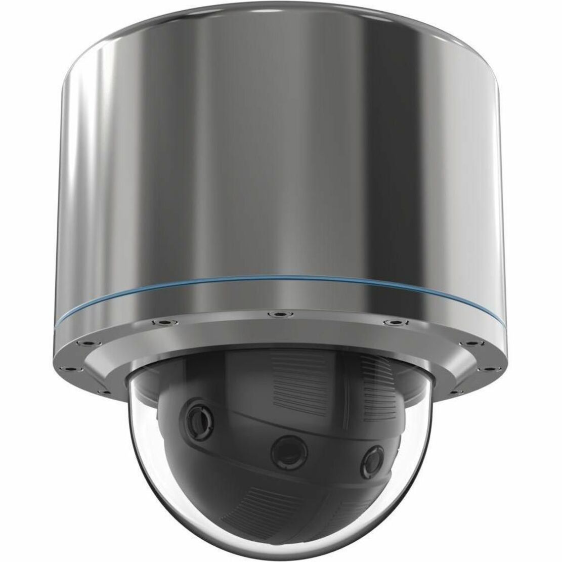 AXIS ExCam XF P3807 8 Megapixel Outdoor Network Camera - Color - Dome - Silver - TAA Compliant - Zipstream, H.264B, H.264H, H.264M, Motion JPEG, H.264B (MPEG-4 Part 10/AVC), H.264M (MPEG-4 Part 10/AVC), H.264H (MPEG-4 Part 10/AVC) - 4320 x 1920 - 3.20 mm Fixed Lens - 30 fps - RGB CMOS - Fast Ethernet - IP67, IP68, IP66 - Explosion Resistant, Dust Resistant