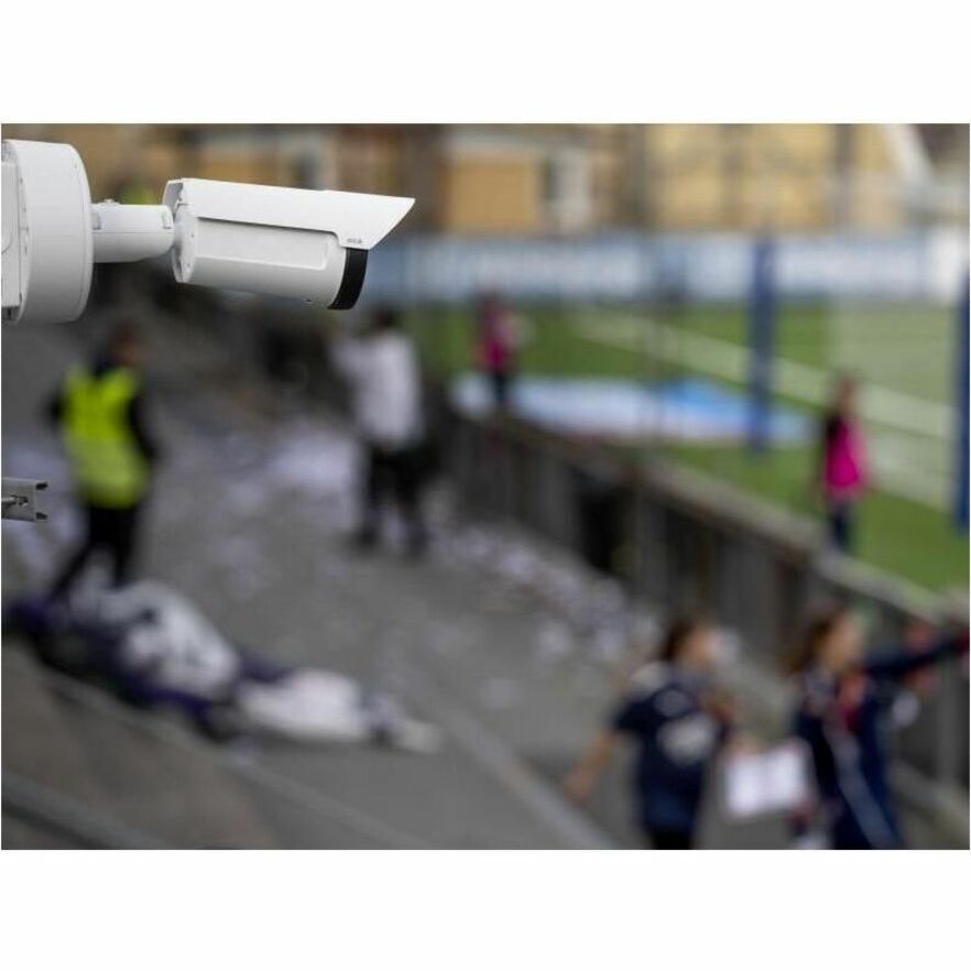AXIS Q1808-LE 10 Megapixel Outdoor Network Camera - Color - Bullet - TAA Compliant - 393.70 ft Infrared Night Vision - H.264M (MPEG-4 Part 10/AVC), H.264H (MPEG-4 Part 10/AVC), Motion JPEG, H.264B (MPEG-4 Part 10/AVC), H.265 (MPEG-H Part 2/HEVC) Main Profile, H.264, H.265, Zipstream, H.264M, H.264B, H.264H - 3712 x 2784 - 60 fps - RGB CMOS - Gigabit Ethernet - IK10, IK08 - IP66, IP67 - Impact Resistant - Wide Dynamic Range, Day/Night, Video Management System, Motion Detection, Multi-view St