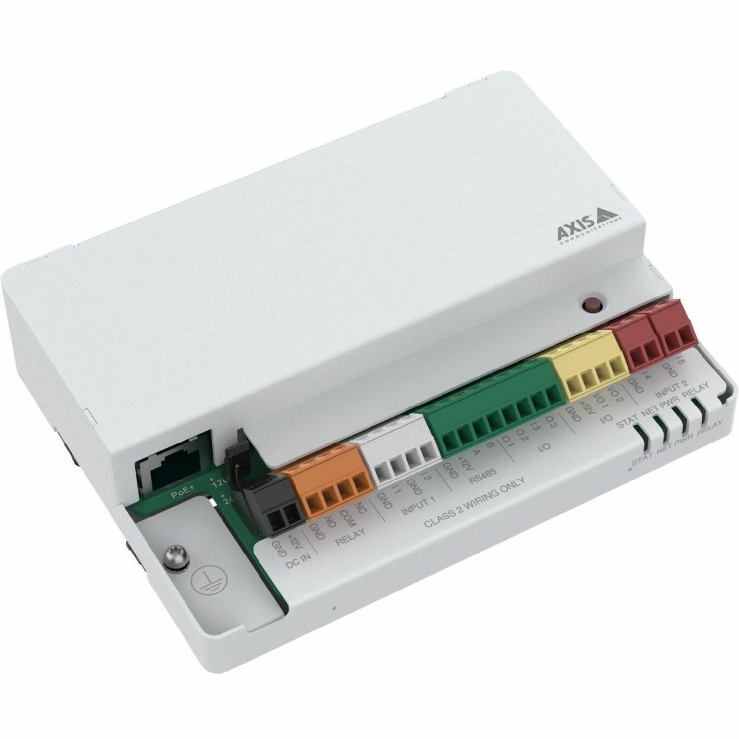 AXIS A9210 Network I/O Relay Module - PoE - Emergency, Gate, Building, Door, Outdoor - Steel - White