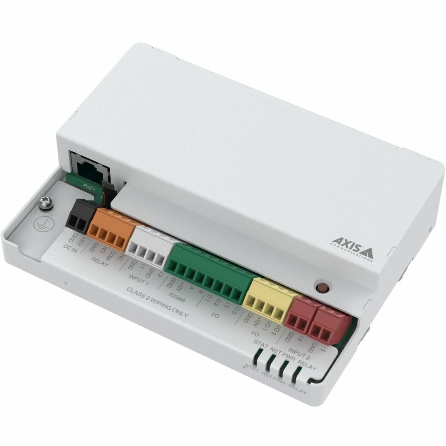AXIS A9210 Network I/O Relay Module - PoE - Emergency, Gate, Building, Door, Outdoor - Steel - White