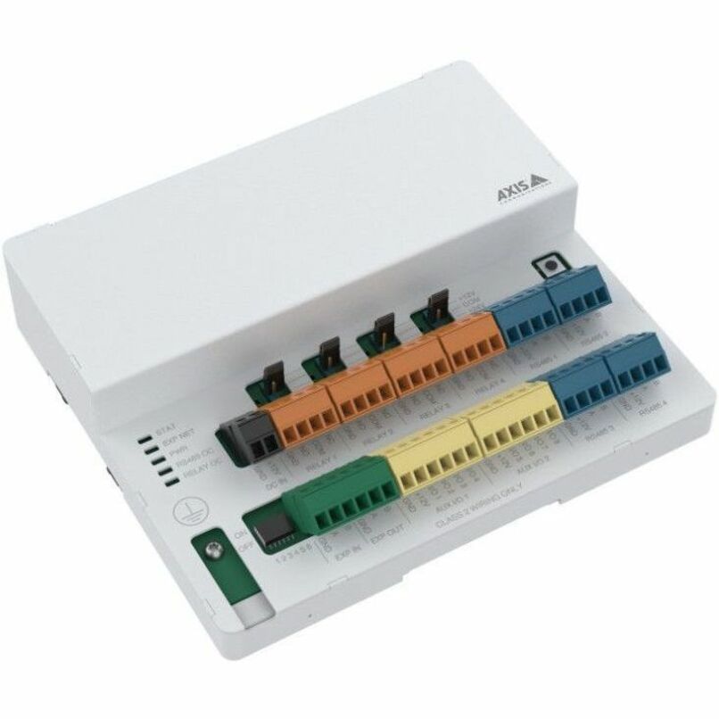 AXIS A9910 I/O Relay Expansion Module - Wall Mountable, DIN Rail Mountable - Steel