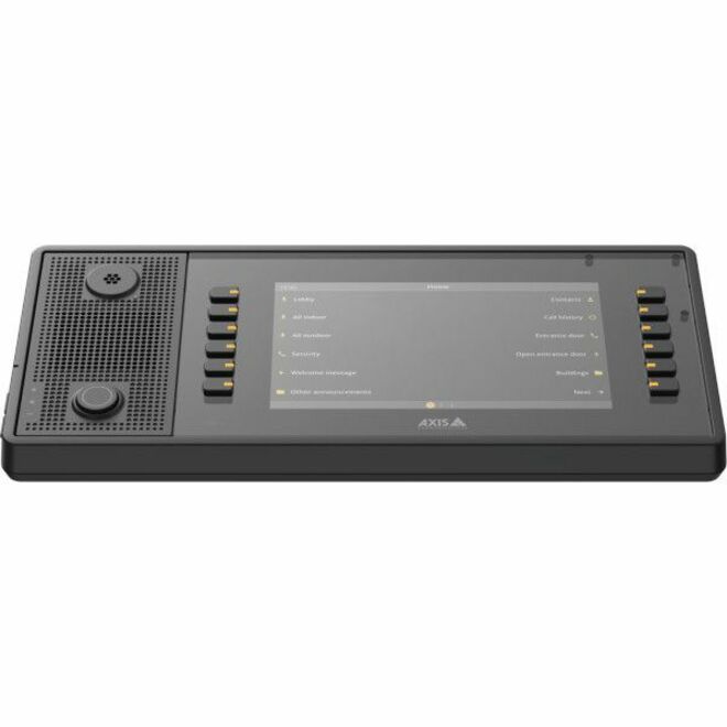 AXIS C6110 Network Paging Console - Wall Mountable, Desktop, Desk for Paging, Speaker, Door, Light - Plastic, Aluminum