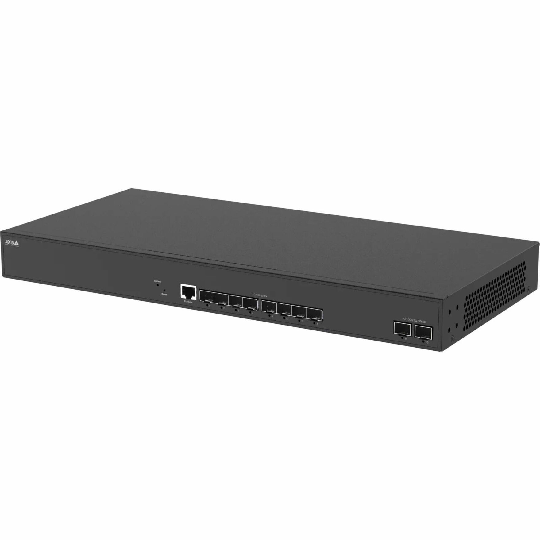 AXIS D8308 Fiber Aggregation Switch - 10 Gigabit Ethernet, 25 Gigabit Ethernet - 10GBase-SR/LR, 25GBase-LR/SR - 3 Layer Supported - Optical Fiber - Black - Rack-mountable - 5 Year Limited Warranty - TAA Compliant