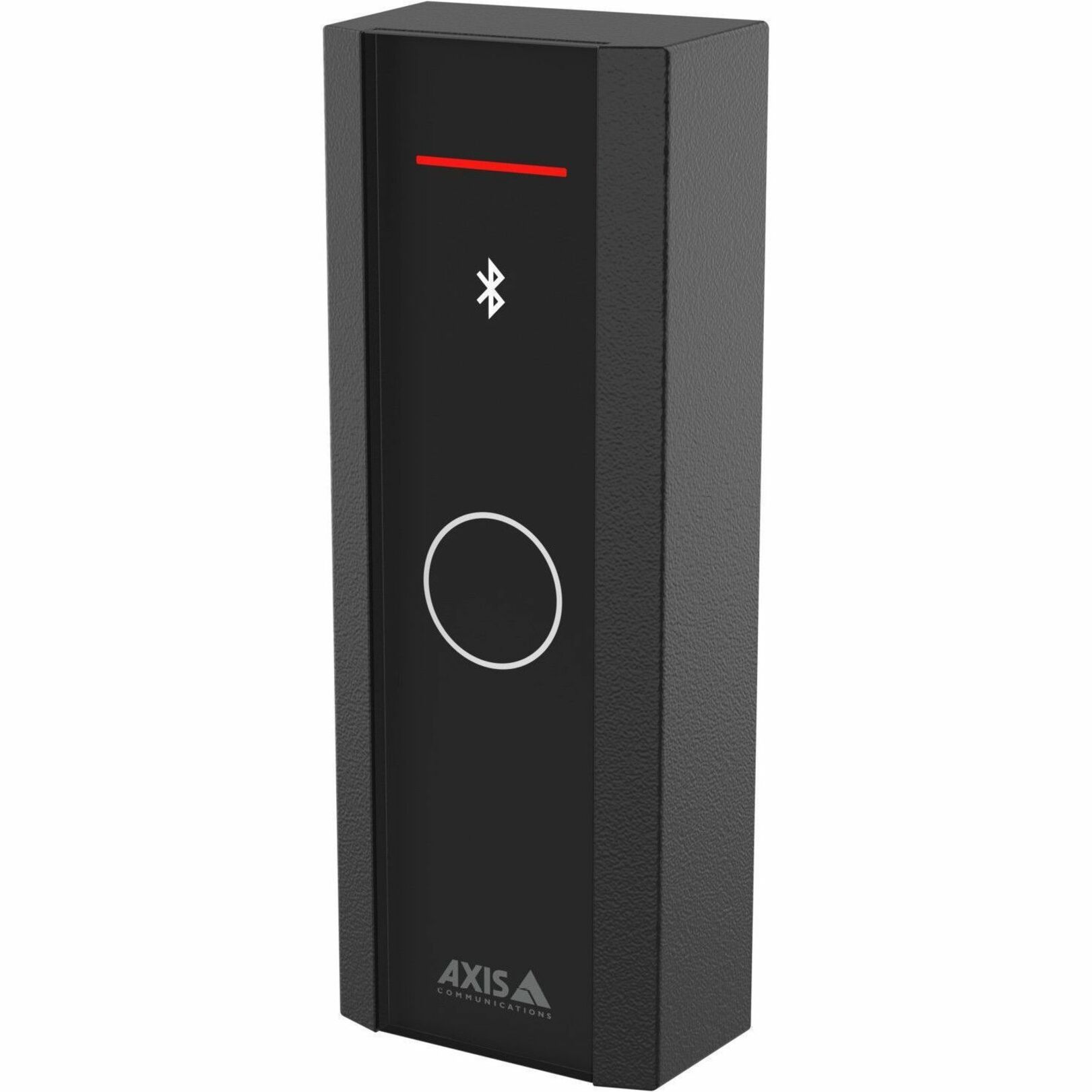 AXIS A4612 Network Bluetooth Reader - Black Indoor, Outdoor, Door - Radio-frequency Identification (RFID) - 32.80 ft Operating Range - 13.56 MHzOperating Frequency - Bluetooth - 12 V DC
