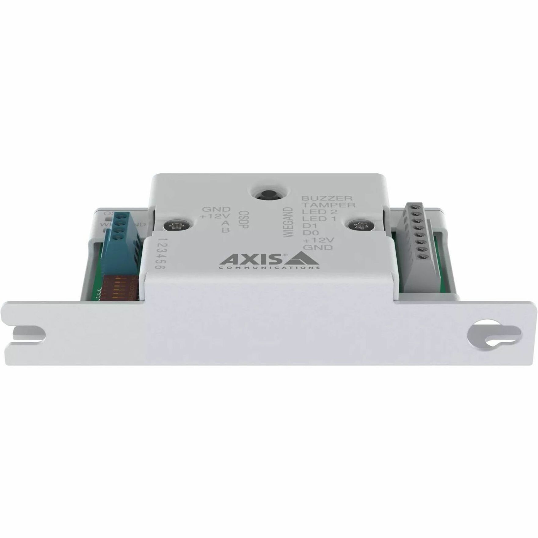 AXIS TA1101-B Wiegand to OSDP Converter - Compact, Tamper Resistant, Brominated Flame Retardant (BFR) Free, Chlorinated Flame Retardant (CFR) Free - Door, Security - Tamper Resistant - Steel - White - TAA Compliant
