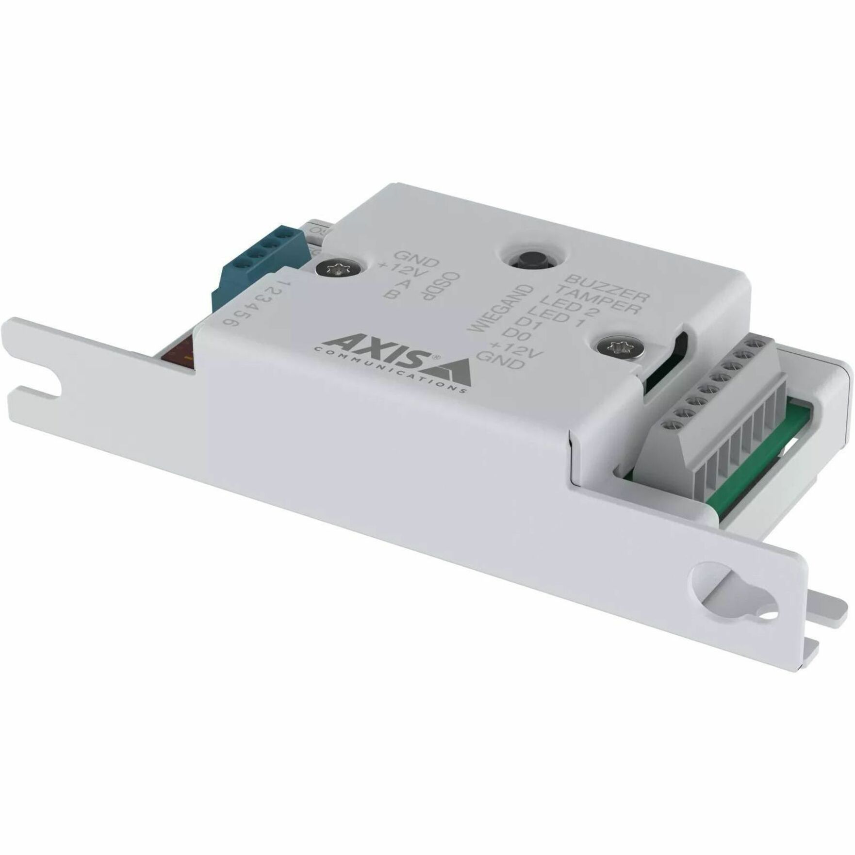 AXIS TA1101-B Wiegand to OSDP Converter - Compact, Tamper Resistant, Brominated Flame Retardant (BFR) Free, Chlorinated Flame Retardant (CFR) Free - Door, Security - Tamper Resistant - Steel - White - TAA Compliant