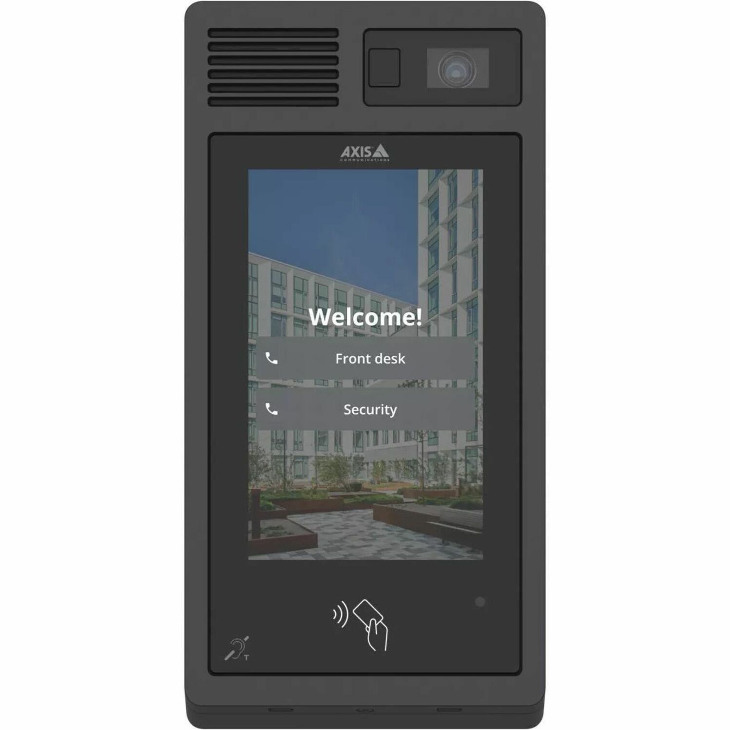AXIS I8307-VE Network Video Intercom - 7" Touchscreen IPS - 8 Megapixel - CMOS - 150° Horizontal - 112° Vertical0.4 lux - Full-duplexAluminum - Indoor, Outdoor - TAA Compliant