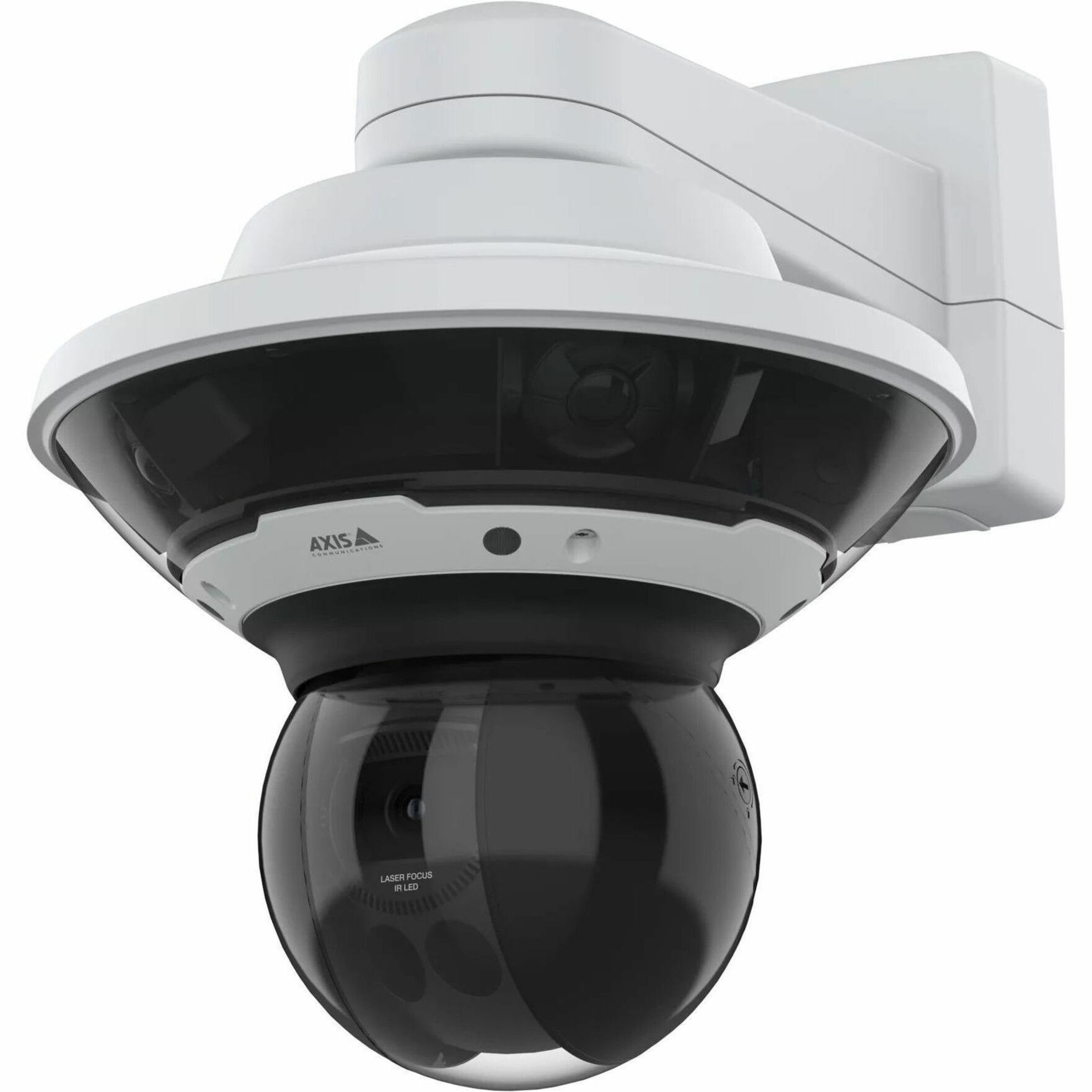 AXIS Q6300-E 5 Megapixel Indoor/Outdoor Network Camera - Color - Dome - White - TAA Compliant - Infrared - H.264B (MPEG-4 Part 10/AVC), H.264M (MPEG-4 Part 10/AVC), H.264H (MPEG-4 Part 10/AVC), H.265 (MPEG-H Part 2/HEVC), Motion JPEG, Zipstream, H.265, H.264 - 2592 x 1944 - 3.70 mm Fixed Lens - 30 fps - RGB CMOS - Gigabit Ethernet - IK10 - IP66 - Audio Support