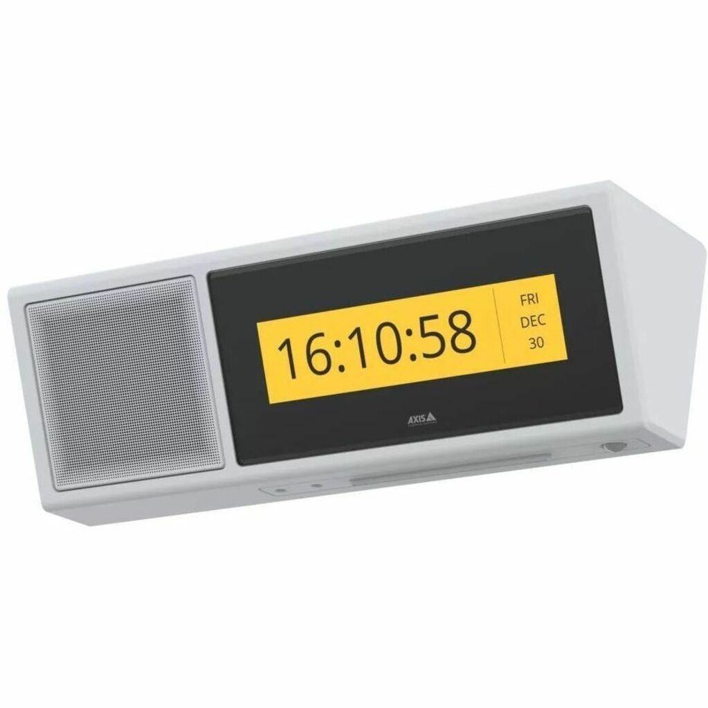 AXIS C1720 Network Display Speaker - Wall Mountable, Ceiling Mountable, Pole-mountable for Speaker, Public Address System, Indoor, Alarm, Bell, Motion Detector, Mass Notification - Die-cast Aluminum, Plastic, Steel