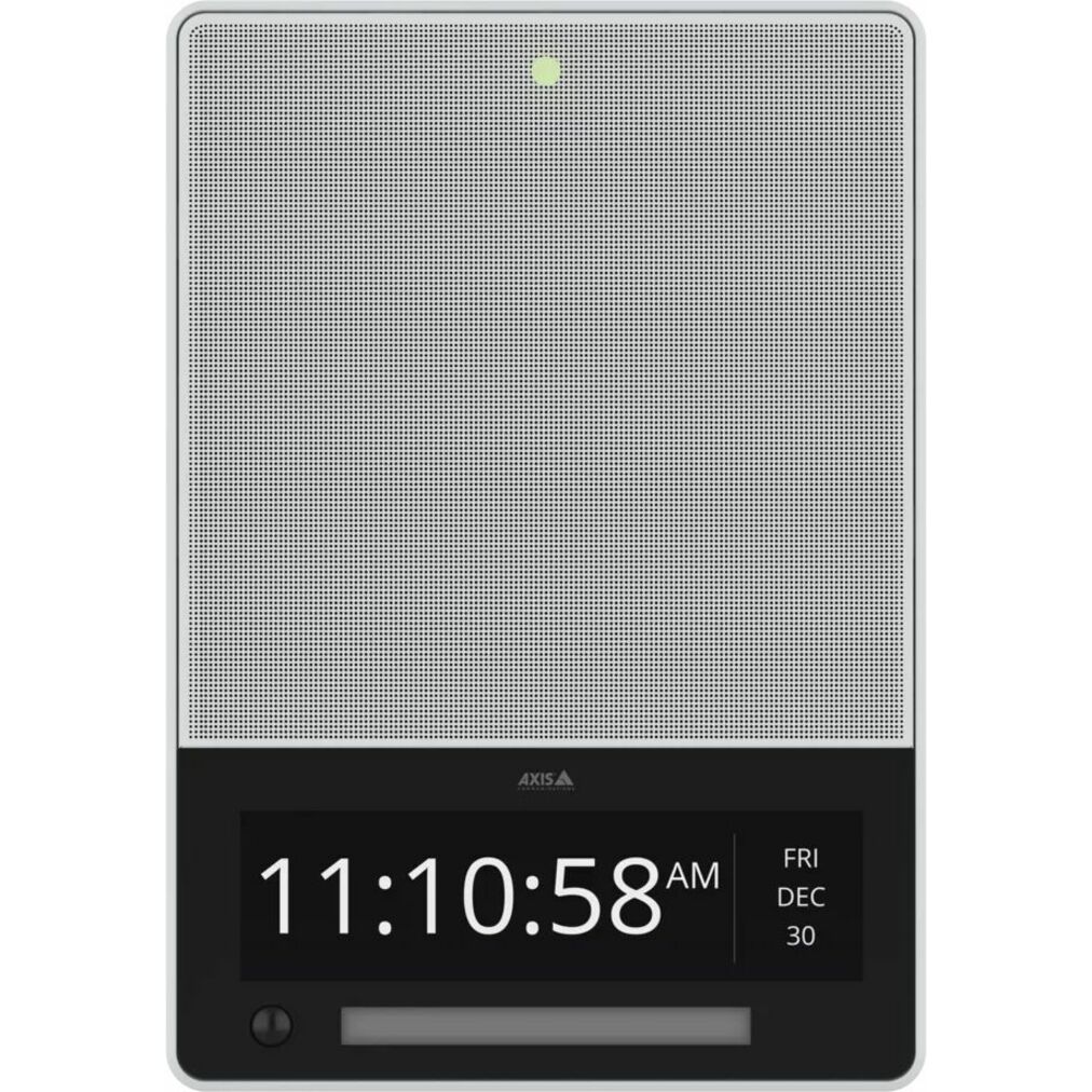 AXIS C1710 Network Display Speaker - Wall Mountable for Speaker, Collaboration Display, Healthcare, Public Address System, Indoor, Alarm, Monitoring, Asset Protection, Motion Detector - Die-cast Aluminum, Plastic, Steel